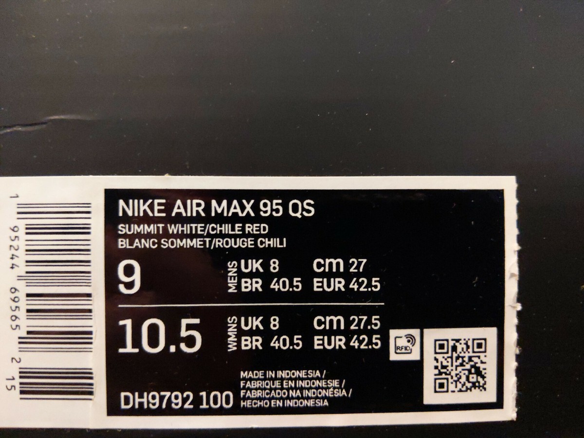 Nike Air Max 95 QS Japan Plum Blossom White Red Comet DH9792 100