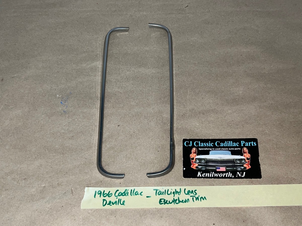 OEM 1966 66 Cadillac Coupe Deville TAIL LIGHT LENS ESCUTCHEON TRIM