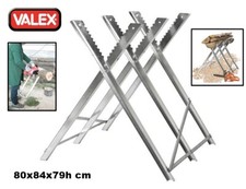 CAVALLETTO TAGLIA LEGNA PIEGHEVOLE IN ACCIAIO PORTATA 150 Kg TRONCHI 30 CM VALEX