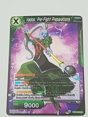 Dragon Ball TCG Vados, Pre-Fight Preparations Uncommon NM Holo