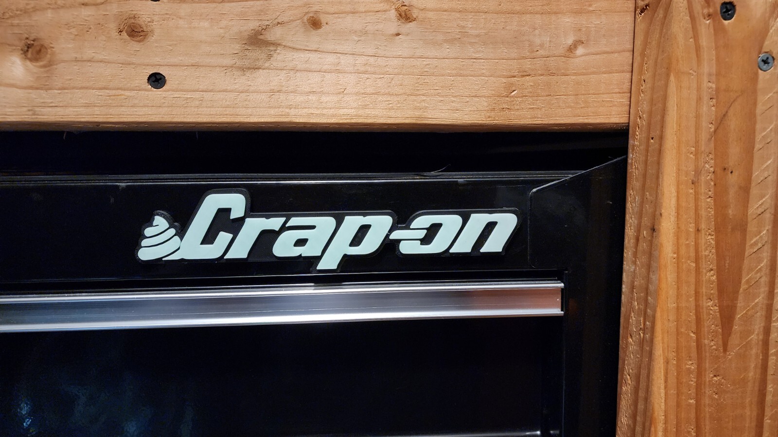 Crap-on Magnetic Novelty Glow in Dark Tool Box Badge 3D Printed Box Truck