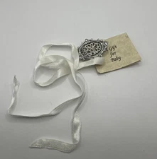 Vintage Collectables America Inc. Silver Tone Pacifier Holder NWT, O7