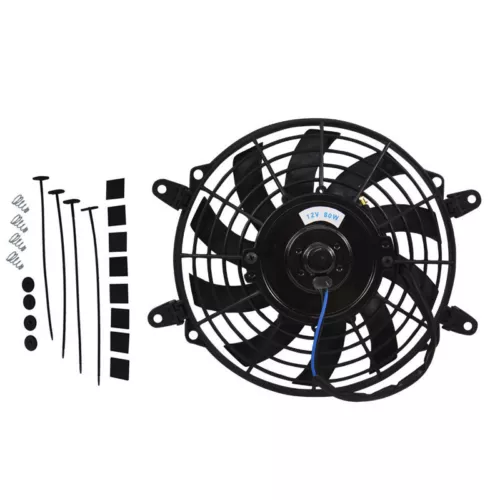 9" Elektrische Universal Lüfter Auto Kühlerlüfter Ziehen Schieben 12V 90W - Bild 1 von 6