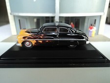 Oxford 1949 Mercury  Black Hot Rod W Flames 187  Ho  Diecast Car