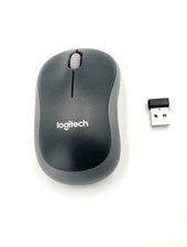 Logitech M185 Computer/Laptop Wireless Black Mouse with USB Mini Receiver