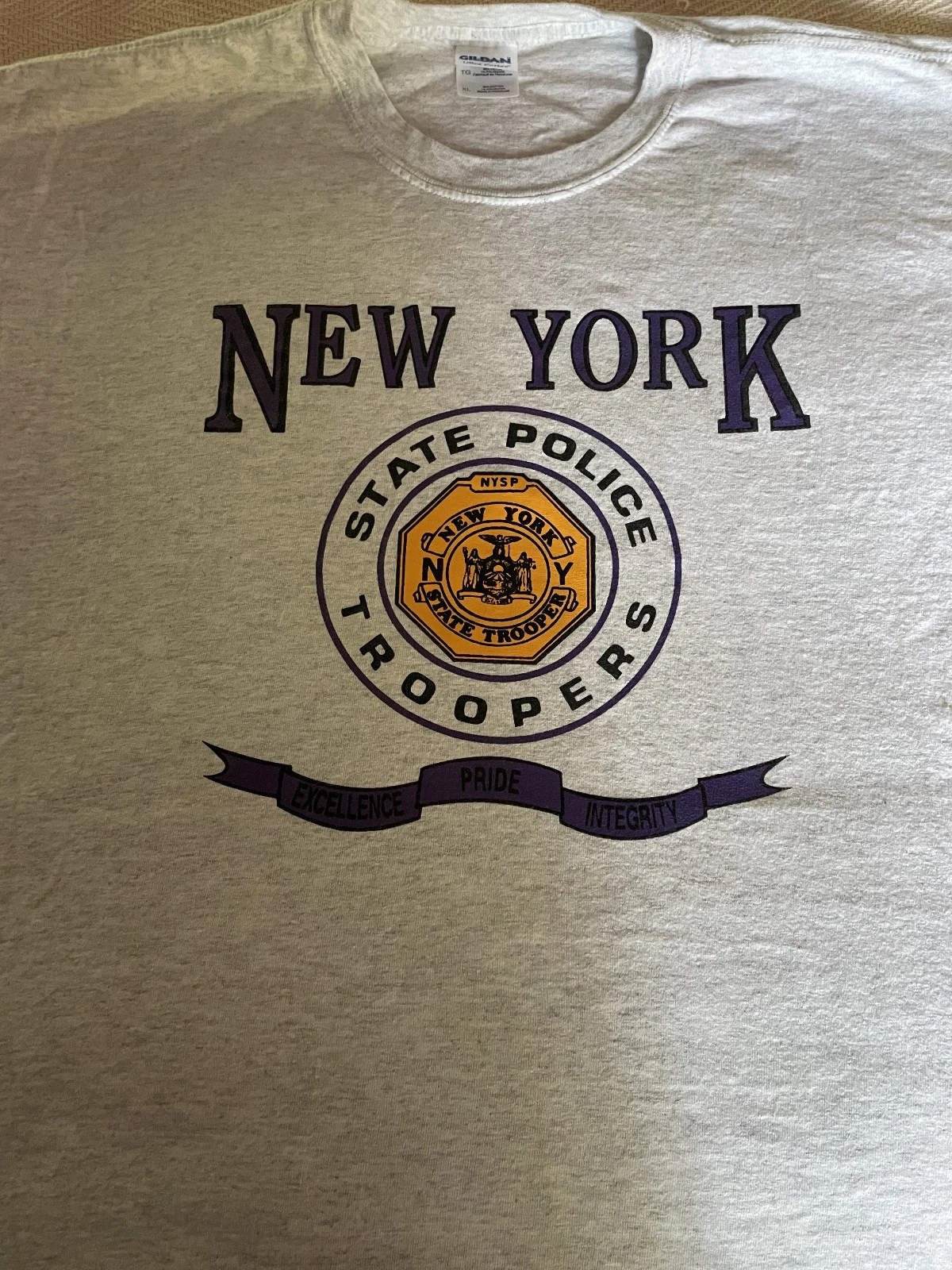 NYSP Trooper Shield Logo Men’s T-Shirt Size L