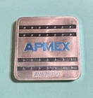 APMEX 1 oz .999 FINE SILVER SQUARE cert #AV676790 ◽️⭐️⭐️⭐️