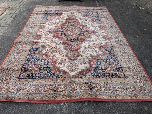 60er XL Vintage Carpet Oriental Retro Living Room 350 x 250 Mid Century N44