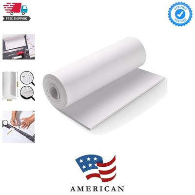 White Eva Foam Sheet roll, eva Foam 6mm Thick,49'' x 13.9'', High Density 86kg/...