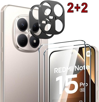 2x Schutzglas + 2x Kameraschutz Xiaomi Redmi Note 15 Pro 5G Panzerfolie Glas 9H