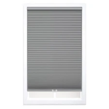 Cordless 1.5" Blackout Cellular Shade, 21.5"W x 64"H, Anchor Gray