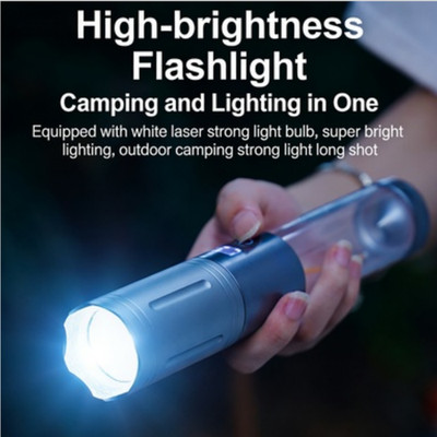 Portable Multifunction LED Light, Waterproof Camping Flashlight, High Brightness