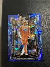 2024-25 Panini Select Shai Gilgeous-Alexander #36 Blue Cracked Ice Prizm