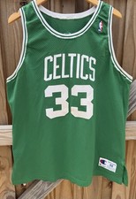 100% Authentic Larry Bird Vintage Champion Boston Celtics Jersey 48 XL Pro Cut