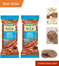 RICE CAKES WITH MILK BELGIAN CHOCOLATE 9OG 3.1 0Z 2PACK