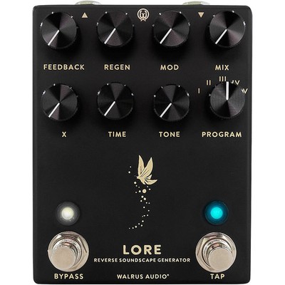 Walrus Audio Lore Reverse Soundscape Generator Effects Pedal Black