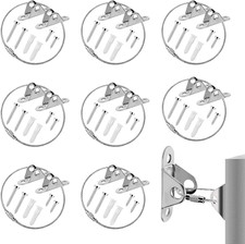 8 Packs Cabinet Safety Straps, Metal Furniture Wall Anchors Kit, Wardrobe Wall S