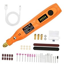 Mini Cordless Rotary Tool Kit with 105pcs Accessories, USB Charging 5 Orange