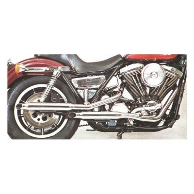 Paughco Kurzauspuff Gänseschnitt (38'') Chrom 84-99 FXST FLST Softail