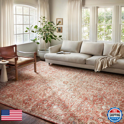 Loloi Saban Collection Sab-02 Rust/Beige 5-3 X 5-3 Round Area Rug