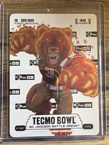 Bo Jackson Battle Arena Tecmo Bowl A Bear Bobby Hebert Sore Thumb Fire P90 ST397