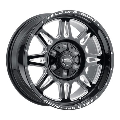 Weld Off-Road Wheels Cheyenne 20x10 -18 Gloss Black Milled 6x135 6x139.7 (QTY 4)