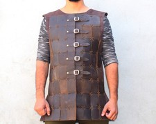 WEEKEND SALE Halloween Viking Renaissance Leather Larp Bringandine Armor Costume