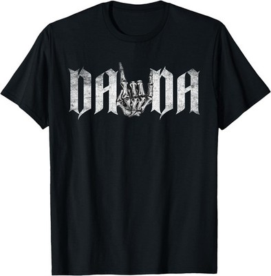 Dada Rock On Skeleton Hand Rock & Roll Music Dad Fathers Day T-Shirt