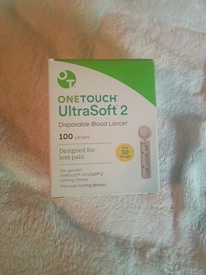 One Touch UltraSoft 2 Lancets (30 Gauge) 100 Count (Exp2028)