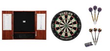 Bristle Dartboard  Steel Tip Dartboard Cabinet  2 x Dart Sets