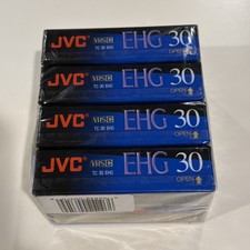 4- Pack JVC VHS C TC-30 EHG Compact 90 Min. Video Cassette Tapes NEW  SEALED 