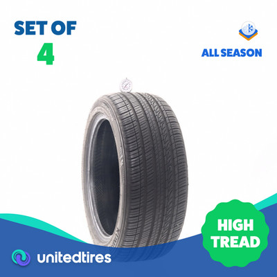 Set of (4) Used 225/45R17 Kumho Majesty Solus KU50 91W - 8.5/32