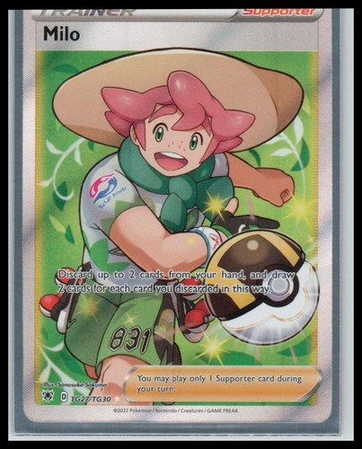 Milo TG27/TG30 Ultra Rare Astral Radiance Trainer Gallery Pokemon Holo Near Mint