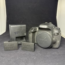 Canon EOS 77D 24.2 MP Digital SLR Camera 1500 Shutter Charger  2 batteries