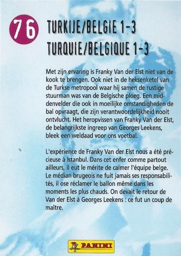 1998 Panini World Cup France '98 Belgian National Team Set Commons (71-80) - Picture 12 of 40