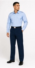 USAF Service Dress Uniform Shirt 17.5 x 37 Blue 1550/DLA Long Sleeve/NWT