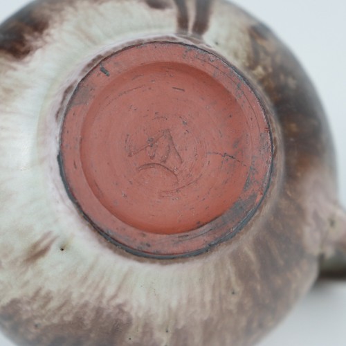 Pair of Studio Pottery Pitchers – Red Earthenware with Drip & Moss Glaze 5" & 3" - Picture 10 of 12