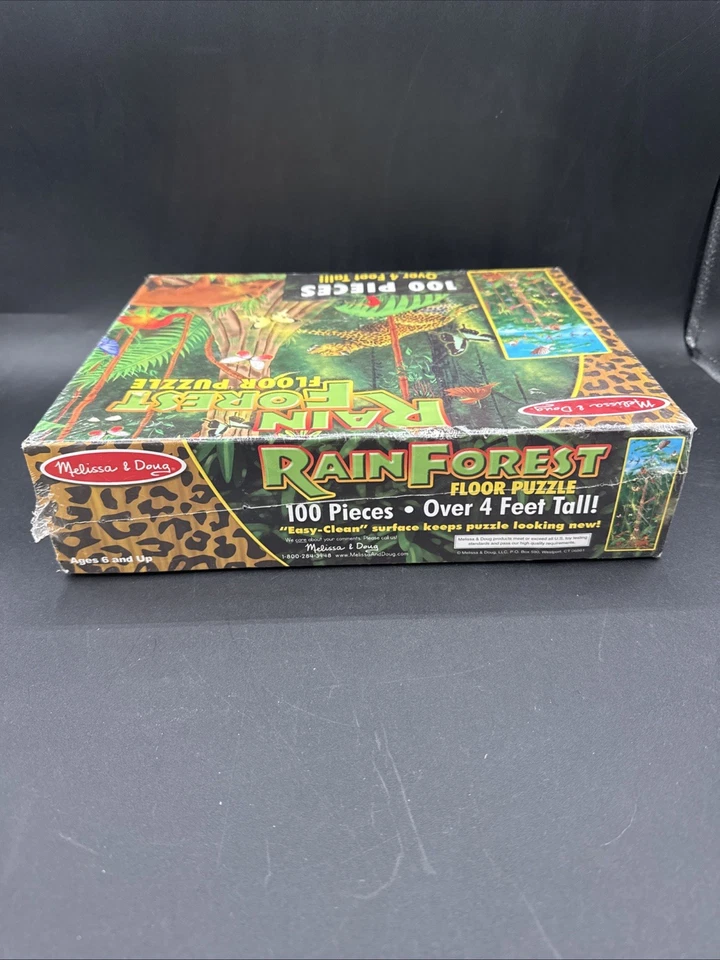 Rompecabezas de piso Melissa & Doug Rain Forest NUEVO 100 piezas de más de 4 pies de altura Foto 4 de 4