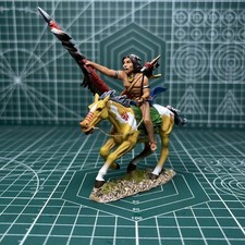 TEAM MINIATURES AMERICAN INDIANS IDA6028 SIOUX WARRIOR ADVANCING,CR