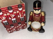 Vintage Toy Soldier Partylite Christmas Votive Candle Holder 2449 Party Lite