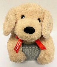 Two Blind Brothers GUIDER Yellow Lab Guide Dog 14" Plush Braille Ear Floppy Tan