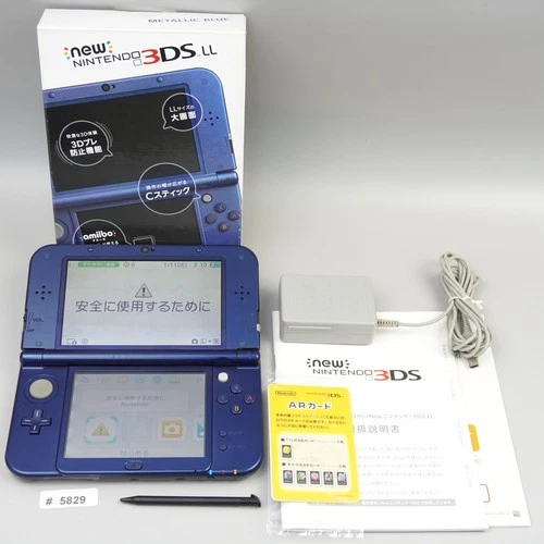 Nintendo New 3DS XL LL Console Metallic Blue Japanese ver.  (READ DESC) #5829