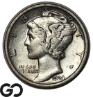 1924 Mercury Dime Silver 10C, Nice XF Example
