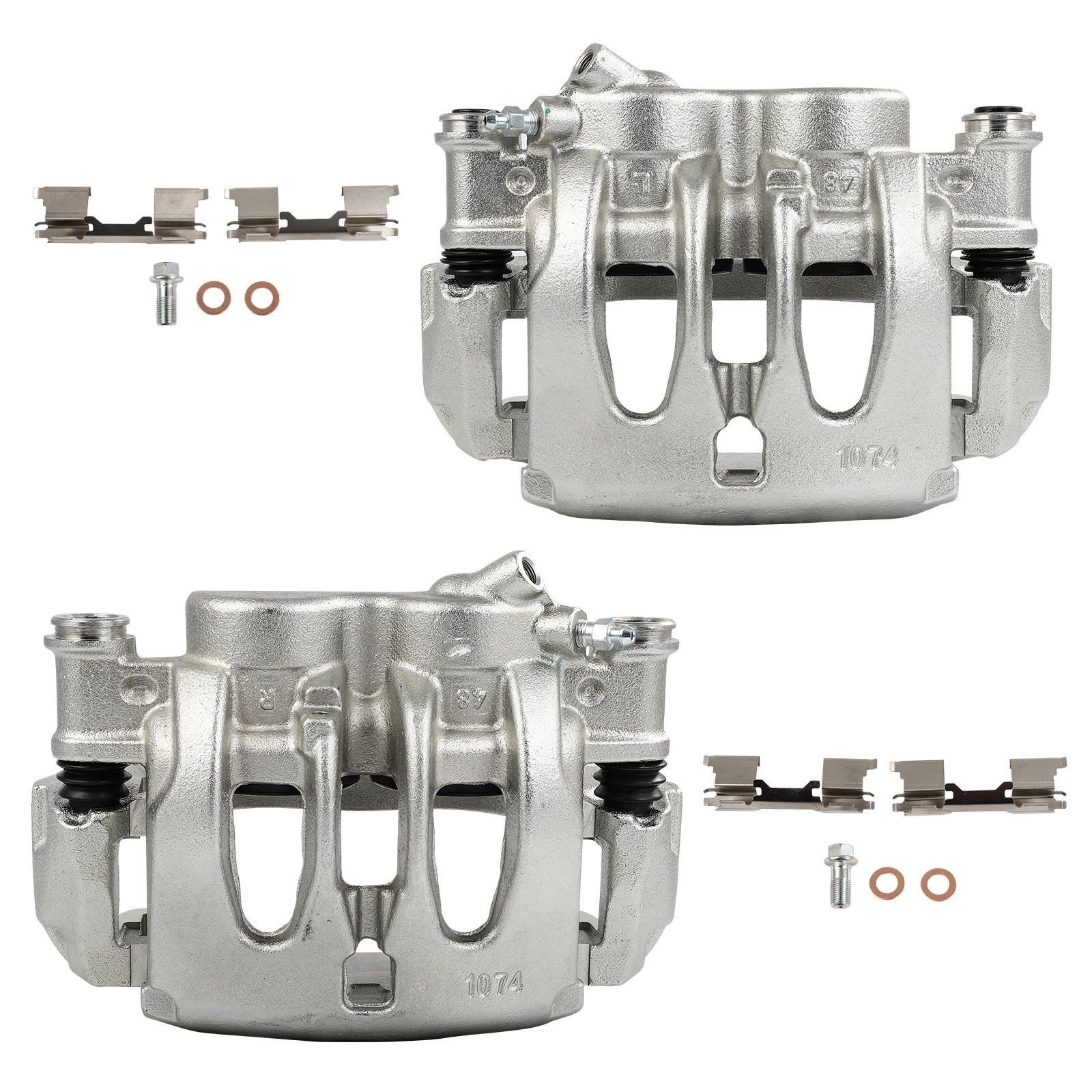 For 2007-2008 Mercedes-Benz Sprinter Front Pair Brake Calipers w/ Bracket