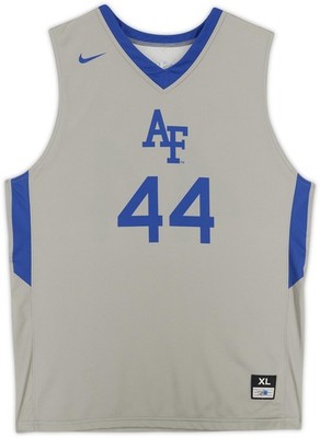 Air Force Falcons Team-Issued #44 Gray Jersey with Blue Collar from