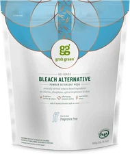 Grab Green Bleach Alternative Pods, 60 Count, Chlorine Free, Fragrance Free, Pla