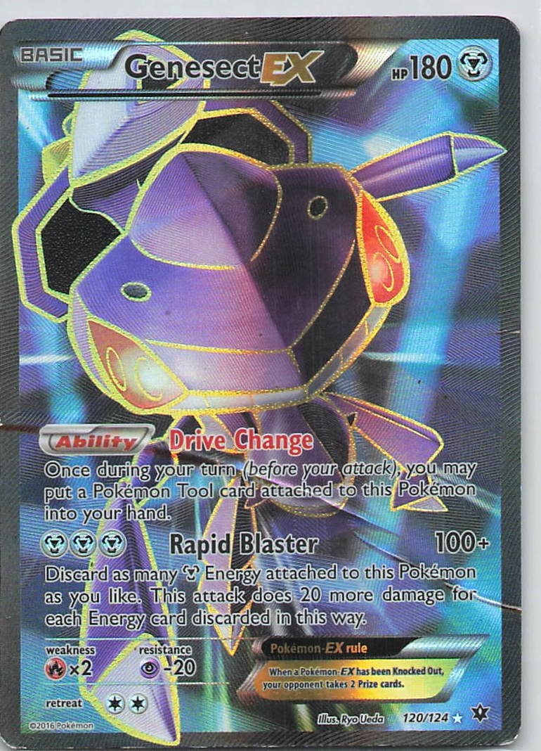 Genesect EX (Full Art) Holo Ultra Rare XY - Fates Collide 120/124 HP