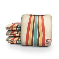 WSOC Cornhole Bags Skip's Garage Rapter 55 Retro Stripes Regulation Size
