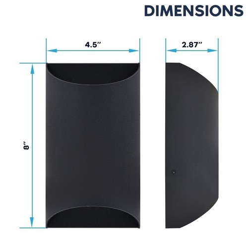 Luxrite LED Outdoor Up-Down Wall Sconce 3CCT Wattage Select IP65 8" Aluminum ETL - Picture 5 of 7