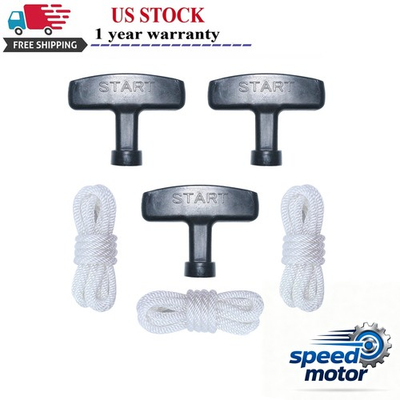 #ad #ad Pull Start Handle Recoil Rope Kit For Honda GX270 GX340 GX390 GX420 GX610 GX620 $11.85